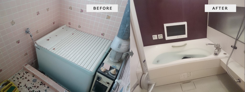 ジェトバス&TVに、浴室をリフォーム